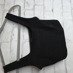 Black Halter Crop